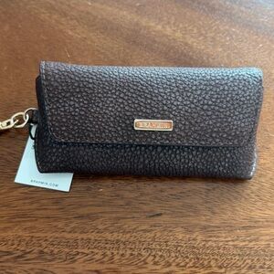 Brahmin Dark Brown Textured Wallet